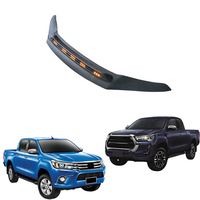 Protection de capot avant de voiture pour HILUX REVO 2015-2023 Protection de capot et pare-chocs avec dispositifs de pare-chocs LED Accessoires extérieurs