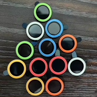 Lentille en verre de caméra lumineuse à la mode pour Iphone 15 14 Pro Max Plus Film étanche anti-rayures pour yeux d'aigle