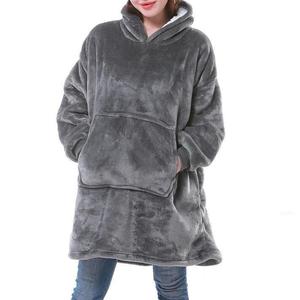 Bata de dormir de franela de doble cara para hombre y mujer, a prueba de frío, tipo jersey, cálida y a prueba de frío para exteriores, pijama de moda - Product Image 5