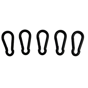 STEEL CARABINER SNAP HOOK BLACK COLOR