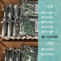 Disque dur de surveillance WD102PURP 10 To 3,5 pouces 7200 tr/min 512 Mo SATA CMR 24/7 pour NVR de sécurité et analyse vidéo IA CCTV