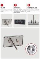 Termometer Daging BBQ Grill 2025 SW BLACK dengan Layar dan Timer, Food Grade & Kayu, Pembacaan Instan