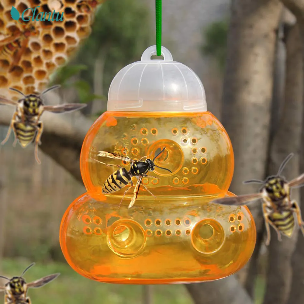 Trampas de la avispa del avispón colgante al aire libre reutilizables trampas para atrapar insectos del insecto 