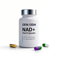 Capsules dures NAD Plus, complément nutritionnel GMP, étiquette privée OEM, vente en gros en vrac, complément NAD