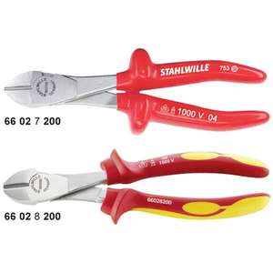 STAHLWILLE - 66027250 6602 VDE VDE fraises latérales à usage intensif biseau-EAN 4018754099573 1000V PINCE ET COUPE ISOLÉES - Product Image 1