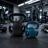 Vente en gros d'haltères en PVC personnalisés pour hommes/femmes, pour l'entraînement de force et la musculation à domicile