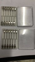 Aiguilles hypodermiques réutilisables en acier inoxydable 15MM 23G Luer Lock avec moyeu métallique pour diagnostic vétérinaire et injection uniquement