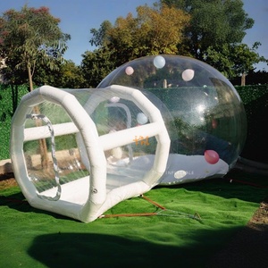 Nhà bong bóng bơm hơi chất liệu độc đáo, cấp thương mại, làm từ PVC trong suốt, có đường hầm, dùng cho tiệc cưới - Product Image 5