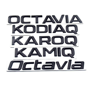 Pour <span class=keywords><strong>Skoda</strong></span> Superb Octavia Kodiaq Kamiq 4x4 <span class=keywords><strong>FABIA</strong></span>, <span class=keywords><strong>logo</strong></span> de voiture noir pour coffre arrière - Product Image 1