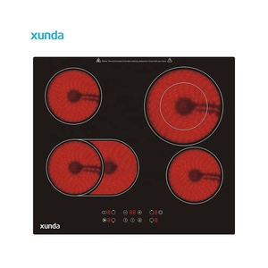 Cuisinière électrique en <span class=keywords><strong>céramique</strong></span> certifiée CE et CB Xunda, <span class=keywords><strong>plaque</strong></span> chauffante infrarouge à quatre brûleurs avec <span class=keywords><strong>plaque</strong></span> vitrocéramique intégrée, fournisseur - Product Image 1