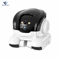 Robot caméra WiFi pour animaux de compagnie, robot de surveillance à distance mobile avec audio bidirectionnel et détection de mouvement, vidéo HD