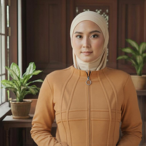 Sudadera Deportiva Informal de Punto para Mujer Musulmana, Estilo Casual, para Otoño, Transpirable, Cubre las Manos, Venta al por Mayor - Product Image 2