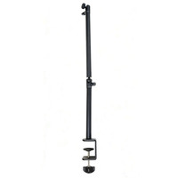Support de microphone pour caméra en alliage d'aluminium rotatif à 360°, support de bureau pliable, bras pliable, vis 3/8'' 5/8'', capacité de charge de 2 kg, 700 mm max.