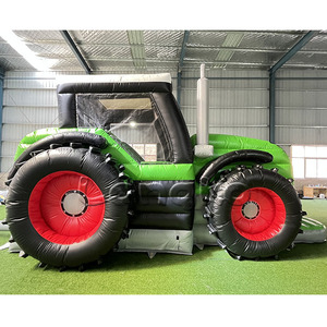Langko Tracteur Gonflable Vert, Piste de Course de Karts Gonflables, Aire de Jeux Gonflable Commerciale Extérieure, Castillo Inflable - Product Image 5