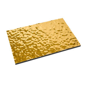 Altın Renkli Paslanmaz Çelik Levha Su Dalgası Paslanmaz Çelik Sac Duvar Dekorasyonu ASTM JIS Soğuk Haddelenmiş Paslanmaz Çelik Sac - Product Image 6