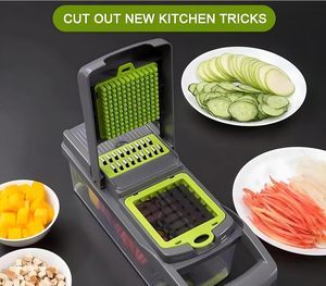 Cortador de Alimentos Multifuncional 16 en 1, Rebanador de Frutas y Cebollas, Cortador de Verduras y Patatas, 14 Utensilios en 1 Modelo - Product Image 5