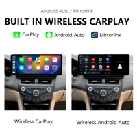 Penhui untuk Honda Accord Generasi 7 2004-2007 16+512GB Crystal Sound Android 14 Pemutar Radio Mobil Layar 12.3 Inci 4K DSP