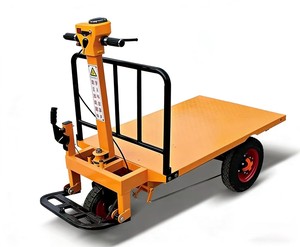 Vehículo eléctrico de tres ruedas con plataforma plana utilizado para transportar <span class=keywords><strong>y</strong></span> mover mercancías en invernaderos <span class=keywords><strong>y</strong></span> en sitios de construcción. - Product Image 1