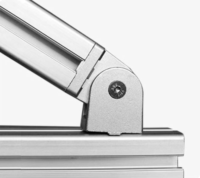 Personnalisé norme ue 2020 3030 4040 4545 aluminium extrudé profil connecteur bobine Joint Angle support pivotant
