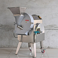 Heetverkopende elektrische ui-, groente-, fruit-, tomaat-, komkommer- en wortelsnijmachine van roestvrij staal