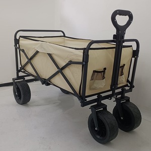 Carrito de Camping Plegable de Bajo Precio, Carrito Utilitario Resistente, Carrito Plegable Portátil para Playa, Carritos Utilitarios de 4 Ruedas - Product Image 2