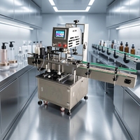 Máquina Tapadora Automática de Cuatro Ruedas Tipo Pico de Pato, Adecuada para Tapar Botellas con Cabeza Dosificadora y Botellas con Pulverizador.