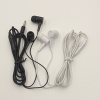 Earphone Jack 3.5Mm Kualitas Tinggi, Harga Sangat Rendah, Headphone Stereo dengan Kontrol Suara, Earphone dengan Mikrofon untuk Promosi
