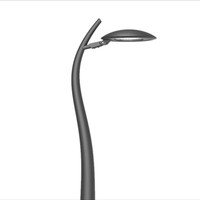 Lampe de rue LED à tête ronde de style européen en aluminium moulé sous pression 30w 40w 50w 60w 80w pour jardin