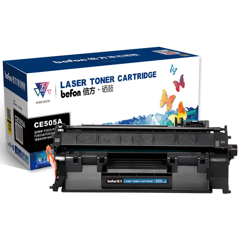 Compatible Nouvelle cartouche de toner noire CF280A 80A CF505A 505A 05A pour HP CF280A 80A CF505A 505A 05A