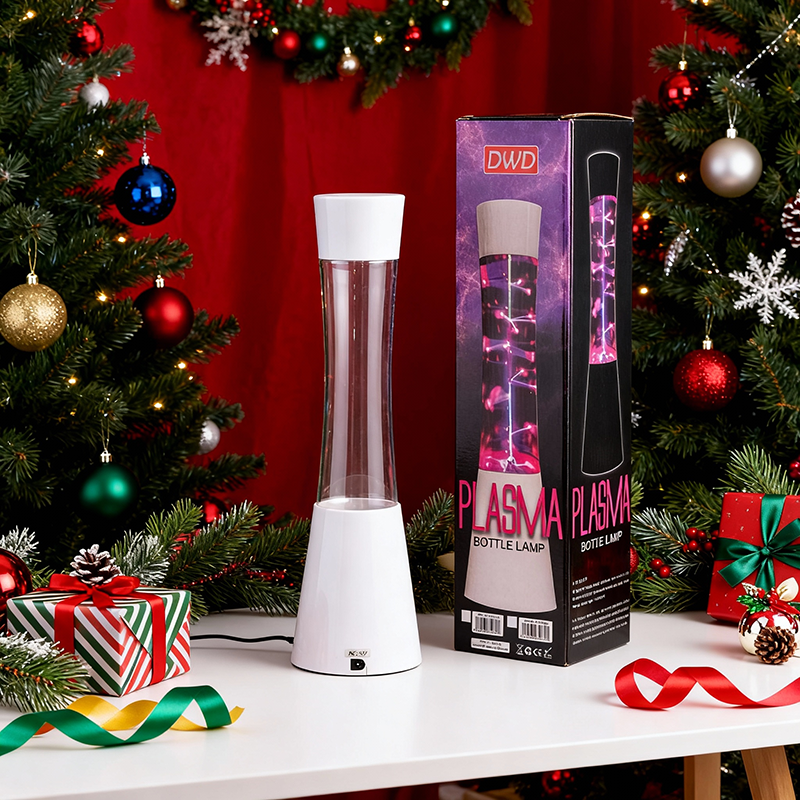 Glowing Lightning Effect Interactive Sound Control Bottle Shaped Luminous Plasma Lamp for Party Decoration