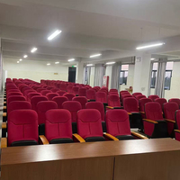 Salle de conférence universitaire coque en plastique sièges d'auditorium chaises de théâtre chaises de cinéma chaises d'église