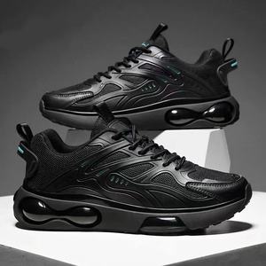 Zapatos de hombre de alta calidad con superficie de malla transpirable, zapatos deportivos para correr, antideslizantes, con suela gruesa, estilo casual para caminar. - Product Image 2