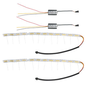 Baichuan He AP-57 Accessoires automobiles universels Bande lumineuse LED DRL Clignotant avant Flexible Mode de balayage Stroboscopique Cristal Auto - Product Image 6