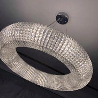 Lustre en cristal arabe moderne ANNO pour salon de villa, éclairage personnalisé
