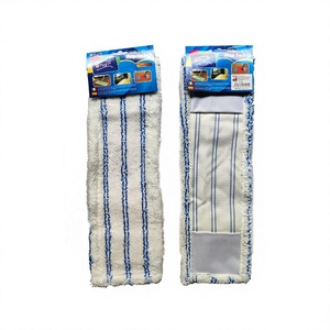 Testina per Mop Rettangolare in Microfibra Coral Fleece da 60g con Sistema di Strizzatura Automatica, Manico Estensibile, Pad per Pulizia ad Assorbimento Rapido 10-20s - Product Image 1