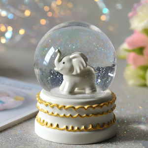 Reçine baykuş el-boyalı çevre dostu sanat hatıra noel Mini baykuş kar küresi - Product Image 6