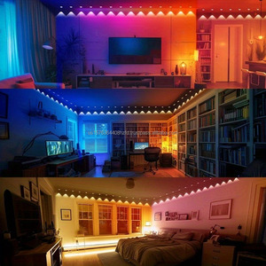 Lumières intelligentes connectées pour toit, guirlandes lumineuses colorées à contrôle ponctuel, lumières décoratives extérieures étanches, lumières d'ambiance, lumières à effet de poursuite - Product Image 4