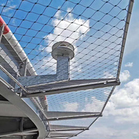 Filet de protection en câble d'acier inoxydable flexible pour ponts et escaliers – Système anti-chute