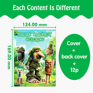 Libro de Colorear de 12 Páginas con Personajes de Memes Absurdos de Dibujos Animados, Divertido y Grueso, para Pintar y Dibujar - Product Image 4