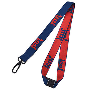 Lanière de cou en polyester tissé avec logo personnalisé - Product Image 1