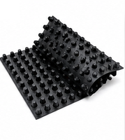 Planche de drainage moderne en plastique HDPE durable, imperméable, à surface texturée pour tunnels, sous-sols, fondations, jardins, barrages