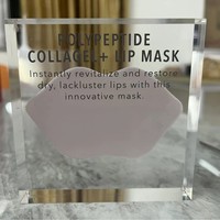 Bloc d'échantillons de masques pour les lèvres en acrylique transparent moulé sur mesure avec incrustation de résine, présentoir cosmétique pour exposition de beauté