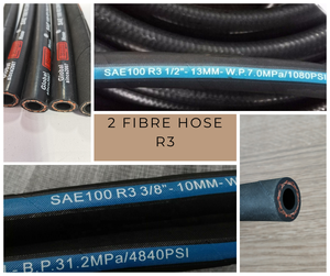 خرطوم EN 854 3TE SAE 100 <span class=keywords><strong>R3</strong></span> معزز بألياف مزدوجة للاستخدام العام - Product Image 2