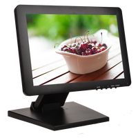 Moniteur tactile USB 12 pouces, écran large 12,1 pouces, moniteur tactile résistif LED pour le commerce de détail et les points de vente