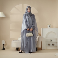 Prix d'usine – Ensembles modestes traditionnels de foulards et hijabs musulmans, robes de soirée longues à manches longues en polyester pour femmes, fabriquées en Chine