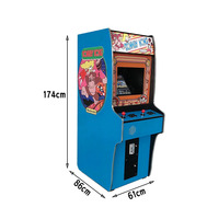 Borne d'arcade verticale rétro 2 joueurs avec joystick et monnayeur pour centre de jeux et parc d'attractions