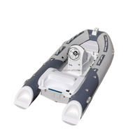 Bateau pneumatique à rames en fibre de verre certifié CE de 3,9 m, coque en V profond en Hypalon PVC, pour 5 personnes, idéal pour la navigation côtière
