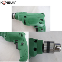 Perceuse électrique filaire KONSUN 6.5mm 400W, mini perceuse à main à prix d'usine pour la vente en gros et le bricolage à domicile