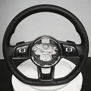 Volante Deportivo de 3 Palancas en Cuero para VW Mk7 <span class=keywords><strong>Polo</strong></span> Golf Mk6 Jetta Scirocco T6 <span class=keywords><strong>GTI</strong></span> al por Mayor - Product Image 1