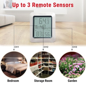 Hygromètre numérique sans fil, thermomètre intérieur/extérieur, moniteur d'humidité avec jauge de température - Product Image 2
